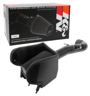 Jeep Wrangler Performance Air Intake - K&N Engineering - Blackhawk - Black - `18-`19